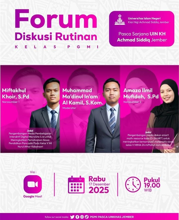 Rutinan Putaran Ke-3 Magister PGMI: Bedah Media Pembelajaran Digital dan Kearifan Lokal Berbasis R&D